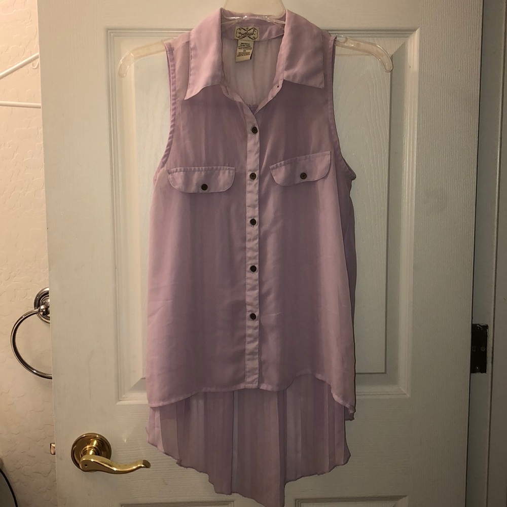 5 FOR $25!! High Low Lavender Top